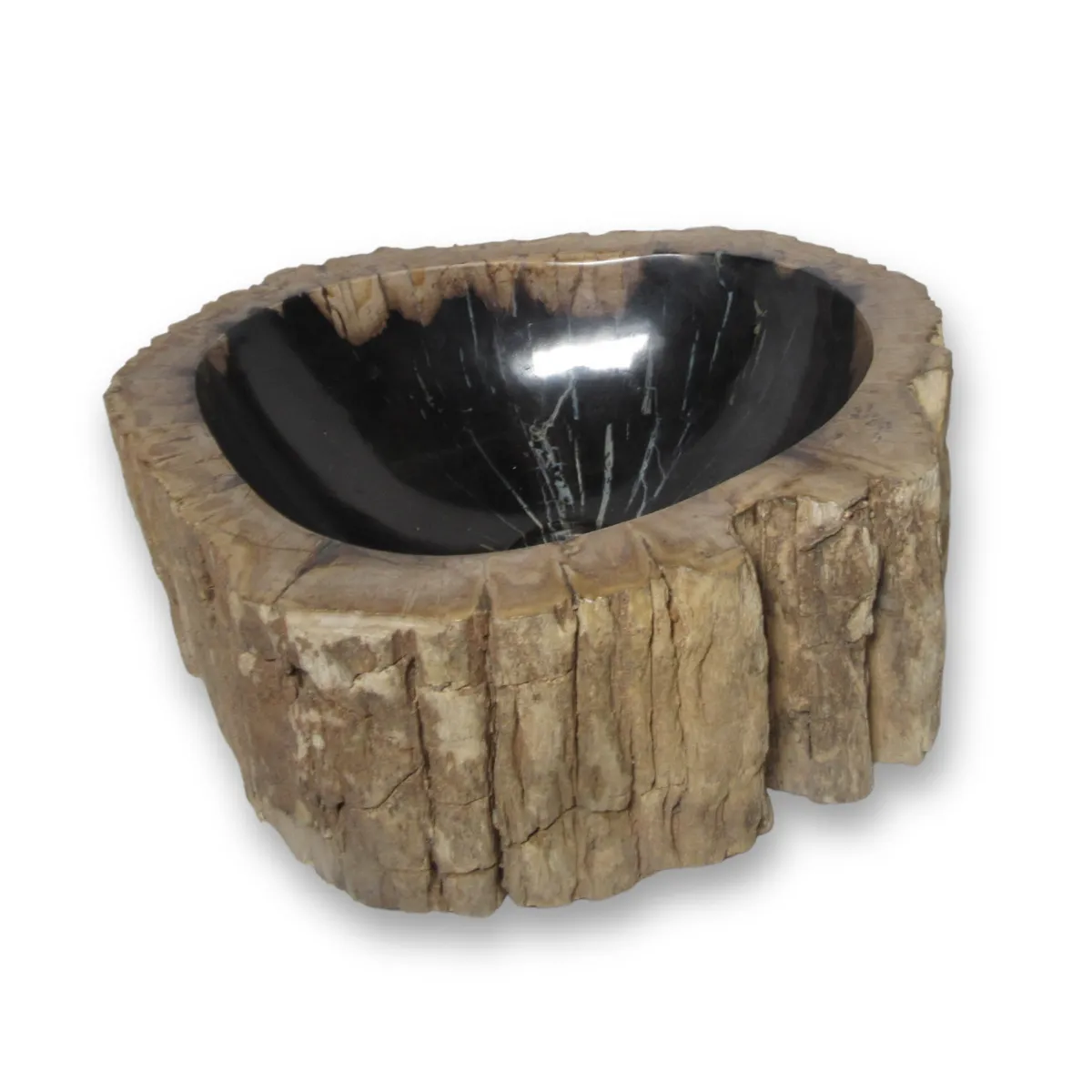 Ovalin de Madera Petrificada Fondo Negro (Mediano) 175MP-2-4050-2-322 - Tienda Nación Digital Ovalin de Madera Petrificada Fondo Negro (Mediano) 175MP-2-4050-2-322 - Image 2