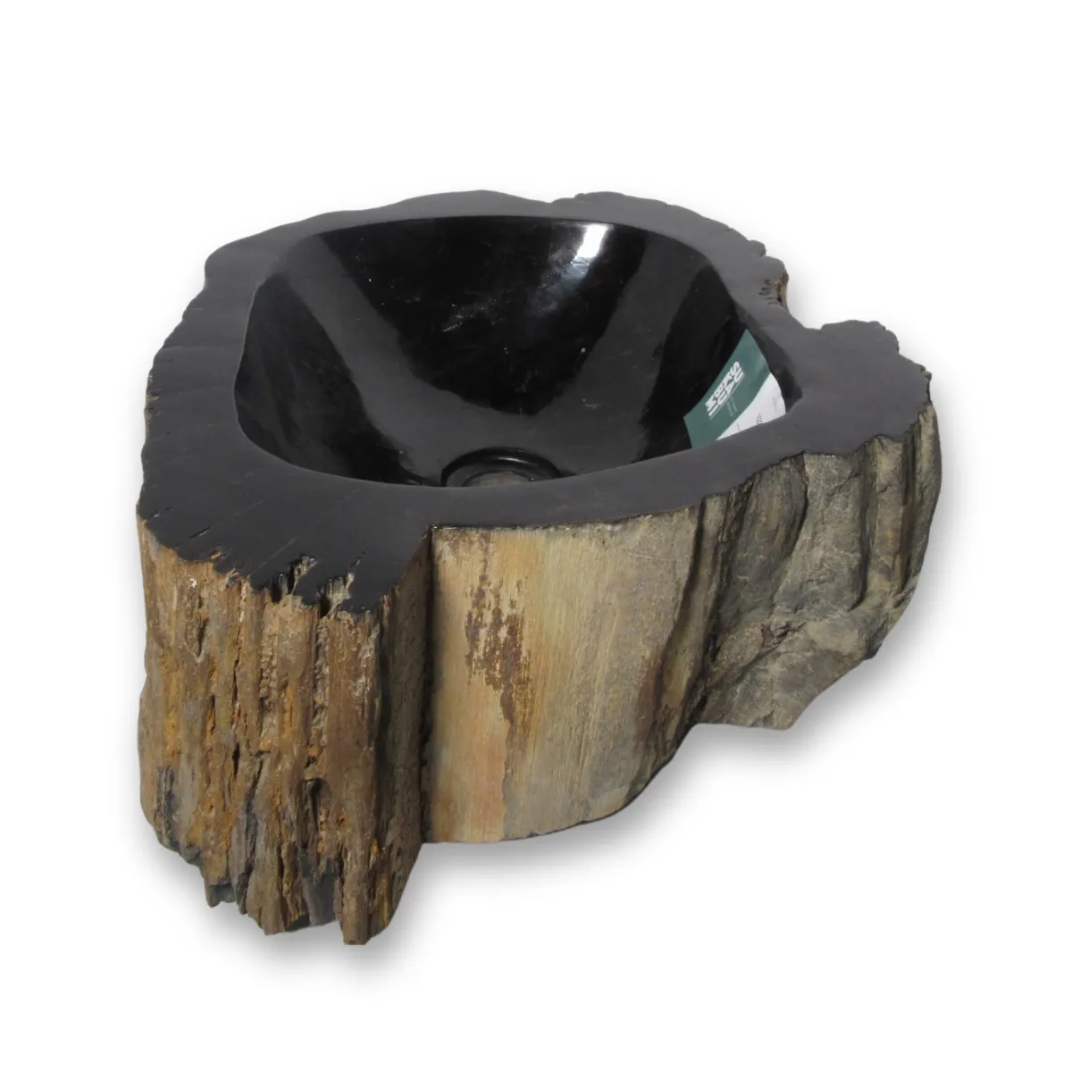 Ovalin de Madera Petrificada Fondo Negro (Grande) 176MP-N-5060-3-324 - Tienda Nación Digital Ovalin de Madera Petrificada Fondo Negro (Grande) 176MP-N-5060-3-324 - Image 2