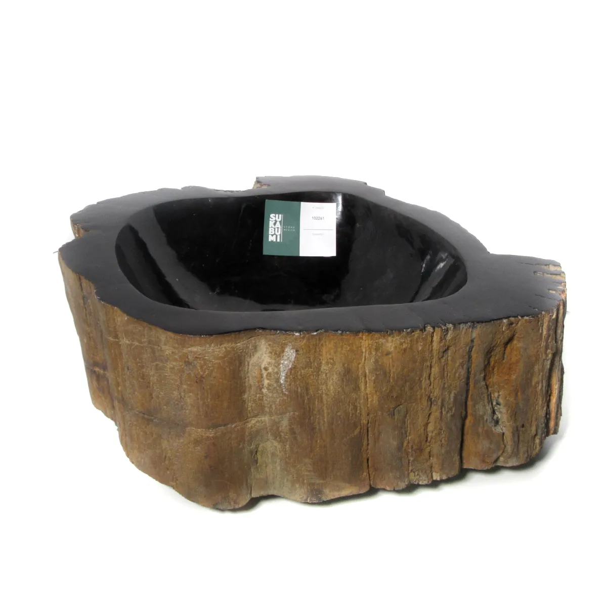 Ovalin de Madera Petrificada Fondo Negro (Grande) 176MP-N-5060-3-324 - Tienda Nación Digital Ovalin de Madera Petrificada Fondo Negro (Grande) 176MP-N-5060-3-324 - Image 3